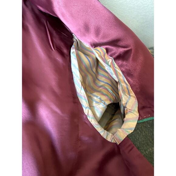 Beretta Magee Wool Blazer Green Plaid Sport Coat 44R - Picture 9 of 9